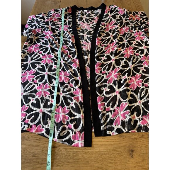 R&M Richards Cardigan Size 32W Floral Fairycore Lightweight Formal Wedding Guest - Picture 4 of 8